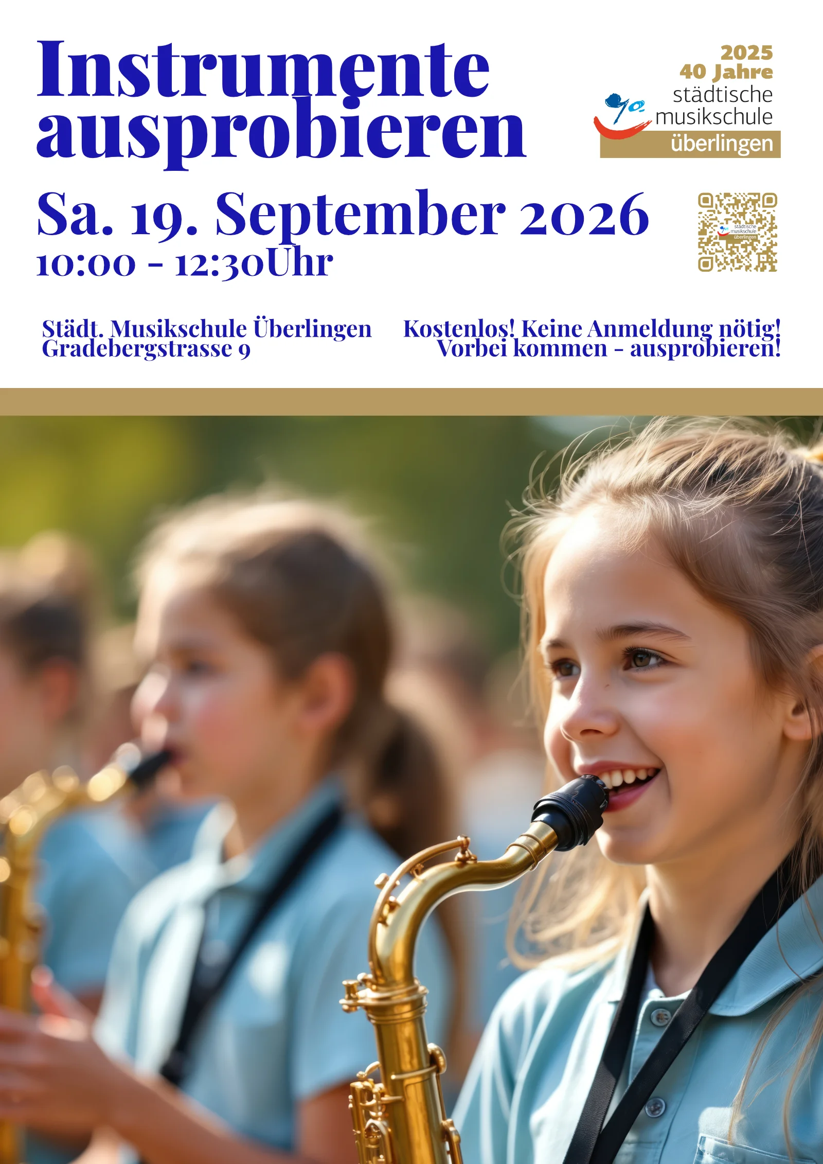 Plakat A3 Instrumente ausprobieren